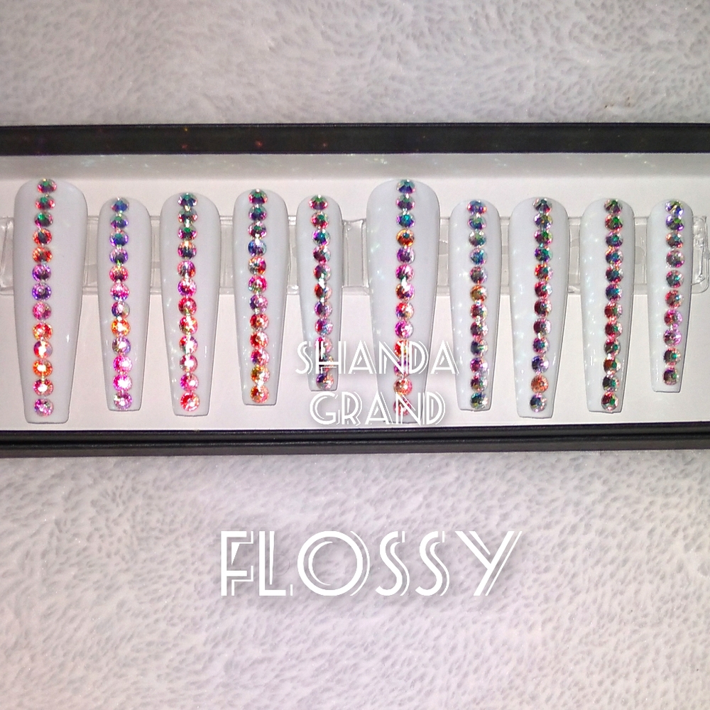Extra Long Lux Press-On Nail Set (Coffin Shape)